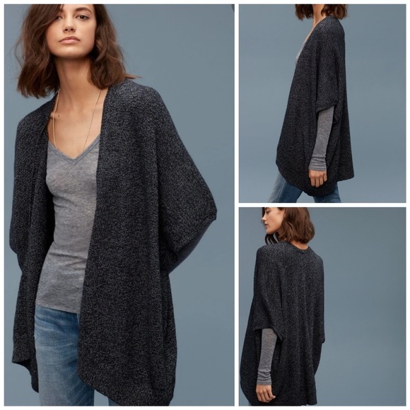 Aritzia Sweaters - ARITZIA / COMMUNITY / IONIC CAPE KNIT SWEATER DARK BLUE